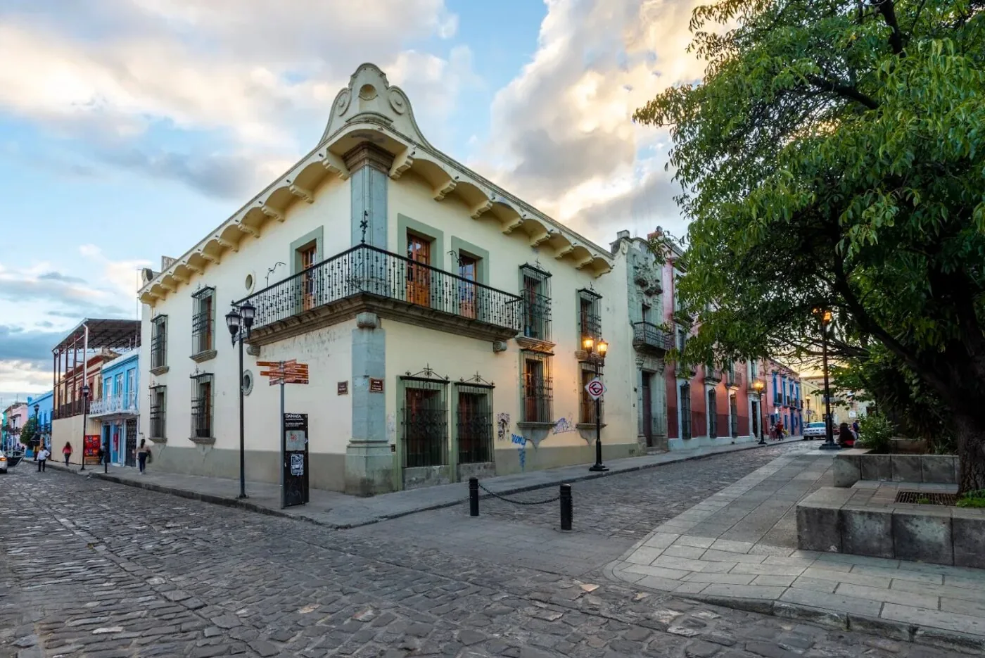 Grana hotel, exterior at golden hour
