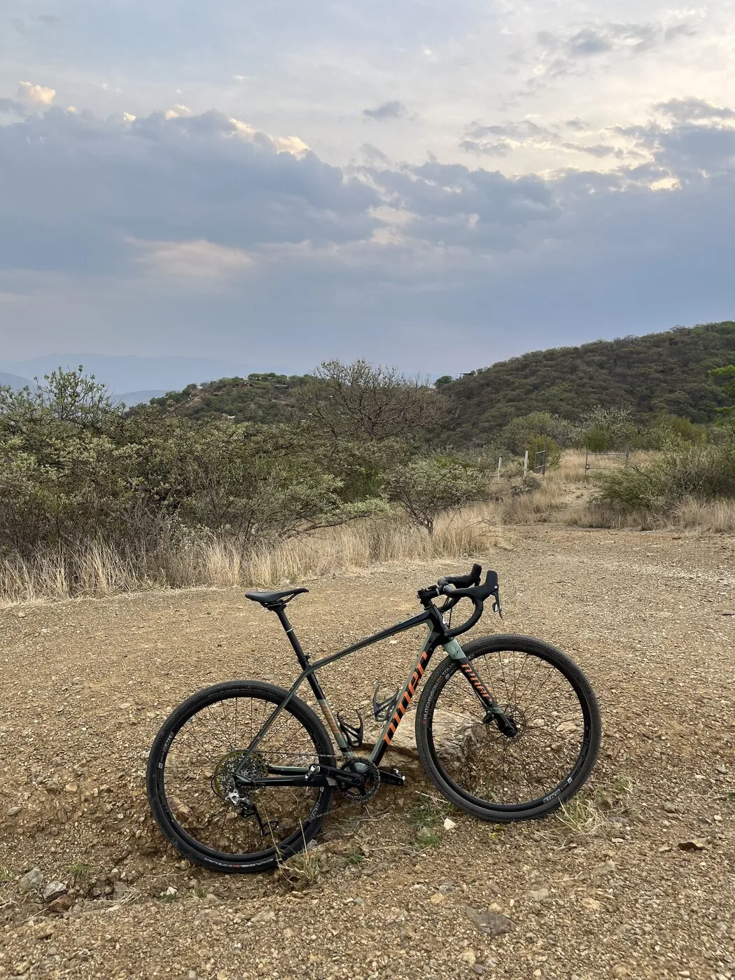 Gravel bike at dusk