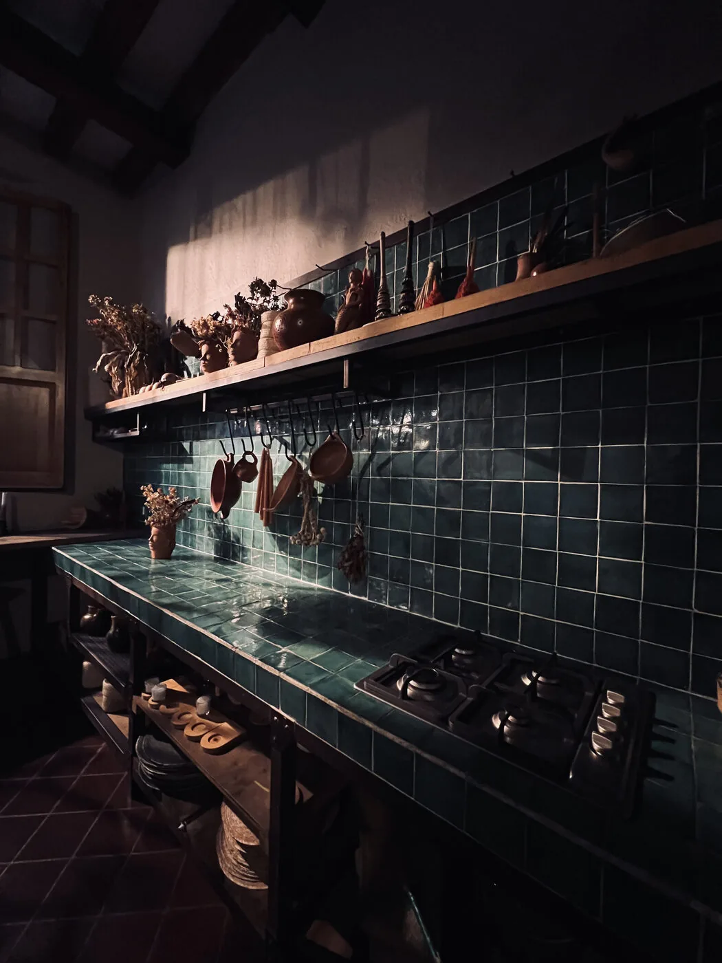 Kitchen detail, evening light