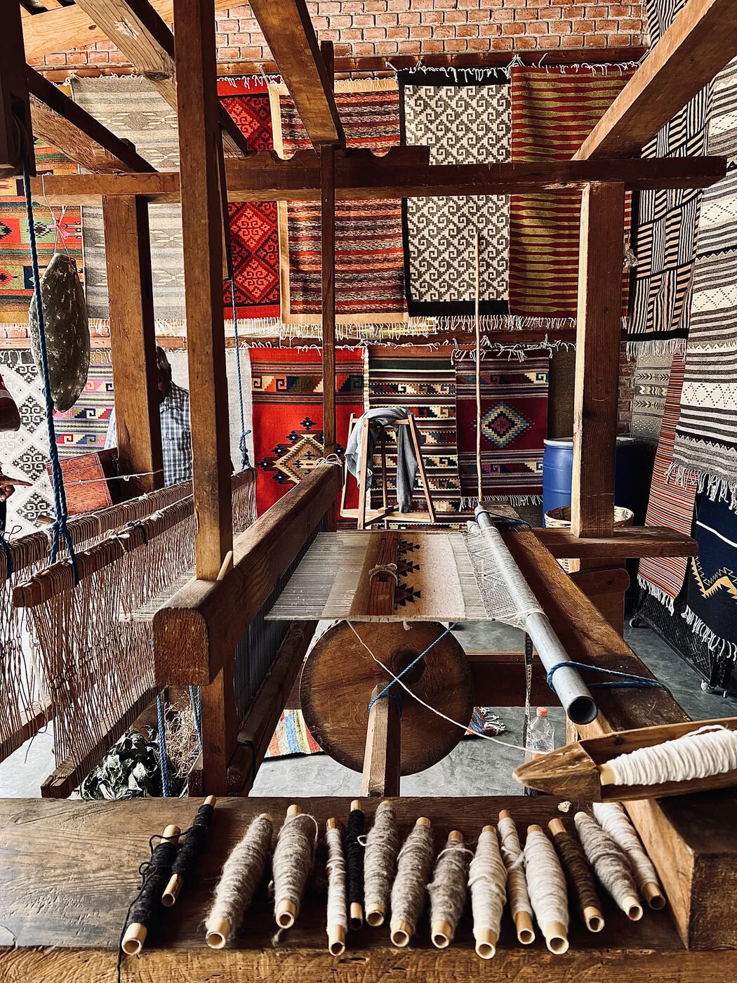 Teotitlan weaving workshop